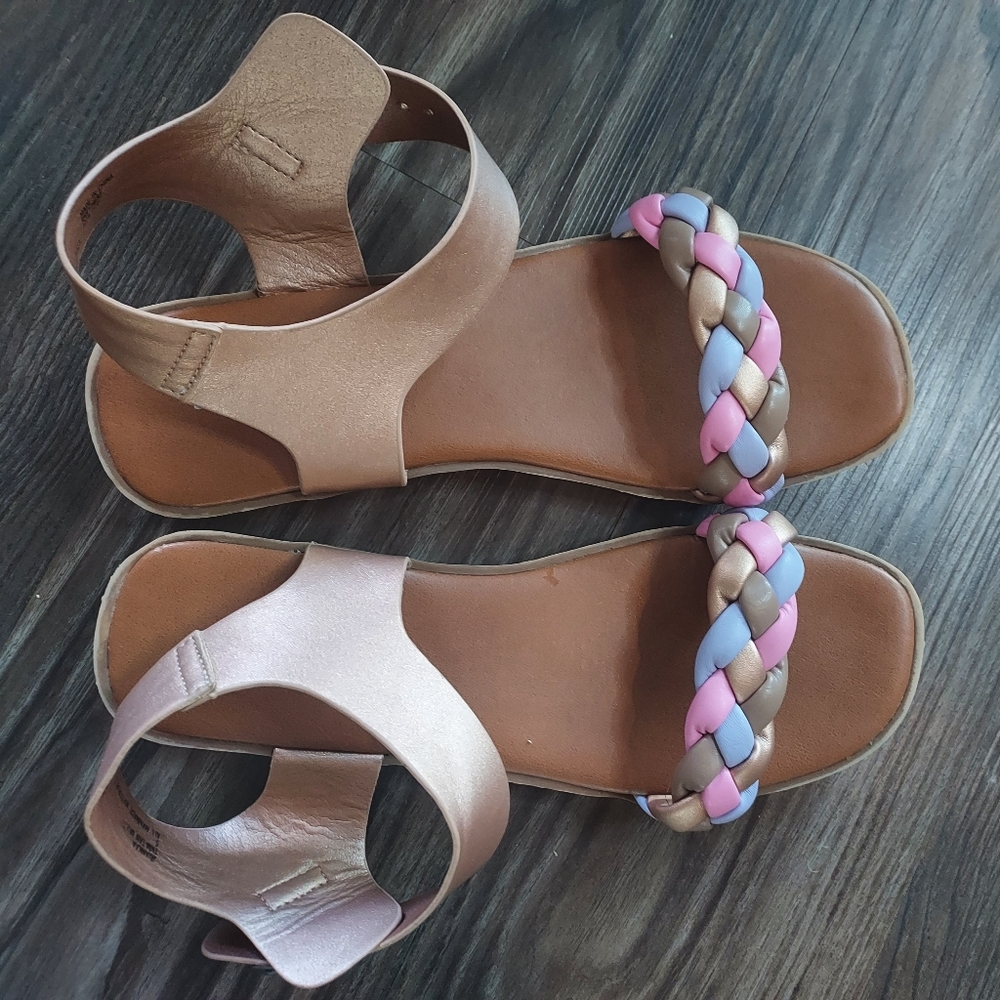 gold sandals
